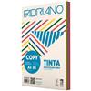 FABRIANO CARTA COPY TINTA MULTICOLOR A4 80gr 250fg mix 5 colori forti (scatola 10 risme)