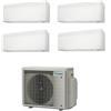 Daikin Climatizzatore 7+7+9+12 2x FTXA20CW FTXA25CW FTXA35CW 4MXM68A Quadri Split Stylish Bianco R-32 WIFI