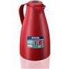 Leifheit Caraffa thermos Leifheit Harmonic 1L, 100% a prova di perdite, borraccia termica caffè caldo fino a 24 ore, aprire, chiudere, servire con una mano, brocca per caffè senza BPA, teiera moderna, rosso
