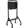Peerless-AV SR898-EUK supporto con ruote con ripiano per display fino a 110/ fino a 136kg/ fino a VESA 900x600/ colore nero con copertura posteriore
