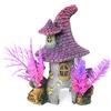 Blue Ribbon ROSEWOOD Palissandro Viola Tetto Pixie House Fish Tank/Aquarium Ornamento
