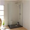 SANYCCES Piatto doccia SANYCCES in resina STRATO grafite L 100 x L 140 x H 2.7 cm effetto pietra