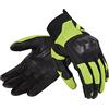 REBELHORN Gap III Guanti da Moto in Pelle da Uomo Protezioni Caviglia Ventilazione con Inserti in Rete di Poliestere 3D