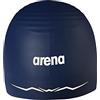 Arena Aquaforce Wave - Cuffia da nuoto in silicone da corsa per uomo e donna, idrodinamica, prestazioni competitive e intensive, colore blu navy, taglia M