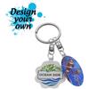 Portachiavi di plastica Duo Flex Double 10-20 cm2 personalizzate o neutre