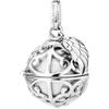 Engelsrufer ER-23-20-S - Ciondolo da donna con ali in argento Sterling con sfera sonora intercambiabile, colore madreperla bianco, senza nichel, dimensioni: 16,5 cm, S, Argento sterling, Nessuna