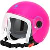 Scotland Casco Demi Jet da Bambino, Rosa Fluo, Taglia L