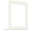 JUNOMI® Passepartout 40 x 50 cm per 30 x 40 cm Bianco Crema | Spessore 1,5 mm | Dimensioni Esterne 40 x 50 cm per Formato Immagine 30 x 40 cm | Bianco Crema