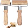 AIMEKE 2 Pezzi Mattarello Piccolo e Medio Matterello in Legno Rullo per Pasta Rullo da Forno in Legno di Faggio per Impasto per Torte Pizza Fondente Biscotti