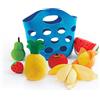 Hape Cesto di frutta per bambini | Alimenti giocattolo in legno resistente per bambini