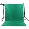 Jectse Fondale Green Screen Fotografico, Sfondo GreenScreen Virtuale di Grandi Dimensioni con 4 Morsetti, Tenda GreenScreen in Cotone Poliestere per Riprese Video in Studio (2x2