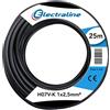 Electraline 15142 Cavo Unipolare N07V-K, Sezione 1x2.5 mm, 25 mt, Nero