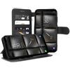 MyGadget Custodia Portafoglio Flip Case per Samsung Galaxy A9 (2018) Chiusura Magnetica - Cover Portacarte di Credito in Similpelle PU - Nero