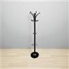 LIBEROSHOPPING Appendiabiti da terra 175 cm Nero - 16 ganci e portaombrelli