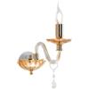 Ondaluce Applique CECILIA 27x25 cm in cristallo Ambra 1 luce