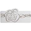 LIBEROSHOPPING Capezzale quadro 59x119 cm legno laminato Sacra Famiglia Bianco