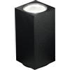 Ondaluce Lampada faretto da interno 6x12 cm moderna Nero - ALOA 1 luce GU10