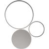 Ondaluce Plafoniera LED POIS in metallo verniciato 73x75 cm Silver