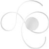 Ondaluce Plafoniera TWIST a LED 73x80 cm in metallo verniciato Bianco