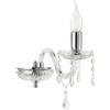 Ondaluce Lampadario applique 12 cm in cristallo DALLAS a 1 luce CROMO