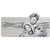 LIBEROSHOPPING Quadro 59x119 cm Sacra Famiglia legno laminato figura stampata Argento