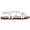 Geox D Brionia Low B, Sandali Piatti, Bianco, 40 EU