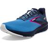 Brooks Launch 10, Sneaker Donna, Peacoat Marina Blue Pink Glo, 38.5 EU