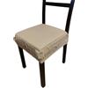 SalGiu Cuscini Sedia Cucina (2 pezzi) Con Fascia Elastico Imbottito e Sfoderabile 40x40 cm (Panna)