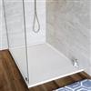 DEGHI Piatto doccia 80x120 cm bianco effetto pietra riducibile - Block
