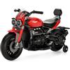 Smart BeBe Moto elettrica per bambini Triumph Rocket 3 GT per bambini 12 V batteria MP3 suono realistico e luci con ruote di supporto 3-8 anni (rosso)