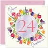 Stuff4 24° Biglietto Auguri Compleanno Donne