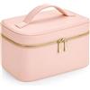 noTrash2003 Boutique Beauty Case - Beauty case per cosmetici, necessaire, borsa da toilette, in ecopelle saffiano, 23 x 15 x 14 cm, con tasche interne e maniglia per il trasporto, moderno