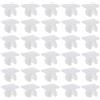 ECSiNG 50 dadi di bloccaggio RTC3745 compatibili con Land Rover Defender/Discovery/Range Rover Classic Car Light Lampada/Vent Trim fissaggio a vite accessori lampada auto plastica bianca