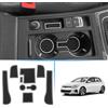 Coleya Tappetini Antiscivolo Compatibile con VW Golf 7 7.5 2013-2019, Tappetini in Gomma per Console Centrale, Portabicchieri, Cuciture Porta, Braccioli, Golf 7 Accessori Tappetino per Auto (Bianco)