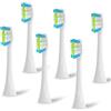 Copimy 6 testine compatibili con spazzolini elettrici Oclean, spazzole di ricambio adatte per Oclean One, Flow, X Pro, X Pro Elite, X Pro Digital, X10, X Ultra, Air2, F1 usm.(bianco)