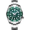 ADDIESDIVE Orologio Diver Automatico Uomo Quadrante Verde Impermeabile 200M NH35A Luminescente Lunetta Ceramica Vetro Zaffiro Sintetico