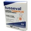 Marco Viti Farmaceutici Tusseval Tosse Plus Calma la tosse con acido ialuronico 24 compresse gusto menta limone