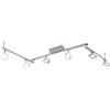 Eglo Cardillo Lampada da soffitto a LED, plafoniera a 6 luci, faretto da soffitto in alluminio, metallo e plastica, lampada da soggiorno cromata, lampada da corridoio a LED bianco caldo