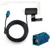 XIAOSHI Little Oriental Universal Auto Auto DAB + Aerial Radio Extension Active DAB Antenna Fakra Amplificata per Alpine Pure Highway Europe Car