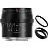 TTArtisan 50mm F1.2 APS-C Messa a Fuoco Manuale Grande Apertura Obiettivo Fisso Nero per Panasonic/Sigma/Leica L Mount Camera T TL TL2 CL FP