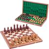 SQUARE GAME SQUARE - Scacchi in legno - BIZANTINO - Mogano - 60 x 60 cm - Scacchiera - Intarsio