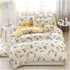 FANSU Copripiumino Una Piazza E Mezza 180x220cm-Set Parure Copripiumino Matrimoniale 180x220 in Microfibra 3 Pezzi con 2 Federa(50x75CM), Reversibile con Cerniera
