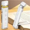Glocusent Lampada da Lettura Estensibile, 5 Luminosità Potenziate e 3 Colori con Aiuto al Sonno e Timer, Luce per Lettura Libri a Letto Ricaricabile via USB, Ideale per Gli Amanti dei Libri