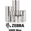 Zebra 01600BK15645 - Ribbon - Inchiostro a nastro Zebra 1600 Wax Cera