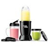 Magic Bullet, frullatore elettrico, tritatutto, frullatore smoothie, frullatore, Tritatutto, Multifunzione, Potenza 200W, Bicchiere da 500ml, 300ml, 560ml Nero, MBR10B