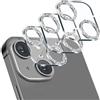 IOPYKKOA 3 pezzi vetro protettivo per fotocamera compatibile con iPhone 13 compatibile con iPhone 13 mini protezione fotocamera antigraffio, durezza 9H, HD-trasparente, protezione completa della