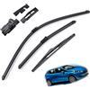 DHWUIASF Parabrezza Tergicristallo Spazzole per Ford per Fiesta MK6 Anteriore Posteriore Lunotto Tergicristallo 2016 2015 2014 2013 2012 2011 2010 2009 2008 (Color : Right Hand Drive)