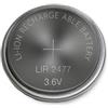 CLN 2x LIR 2477, lir2477 3.6v lir 2477 180 mah agli ioni di litio moneta cellula di batteria ricaricabile