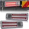 Biqing 2PCS Fanali Posteriori Rimorchio LED, Luci 12V Stop/Turn/Tail/Freno/Retromarcia 62 Indicatori Luminosi per Camion Furgone Caravan