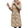 Generic Piumini da donna Inverno Autunno Manica Lunga Caldo Piumini Cappotti Donna 2023 Y2K, Q-11 Cachi, 3XL